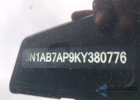 2019 Nissan Sentra S из США, поврежденный, VIN 3N1AB7AP9KY380776